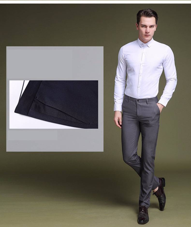 Slim-fit stretch pants with four seasons feet
