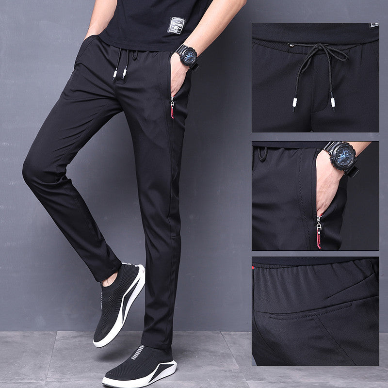 Slim fit harem stretch track pants