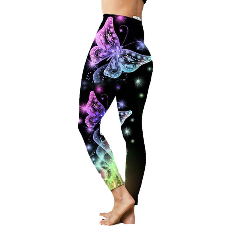 Fashion Women's Printed Stretch Slim Yoga Pants