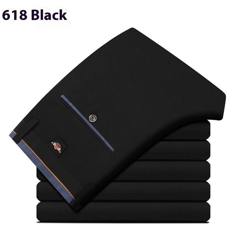 Slim Fit Stretch Pencil Pants Korean Style Suit Pants