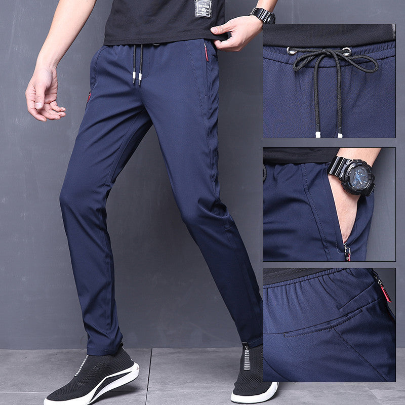Slim fit harem stretch track pants