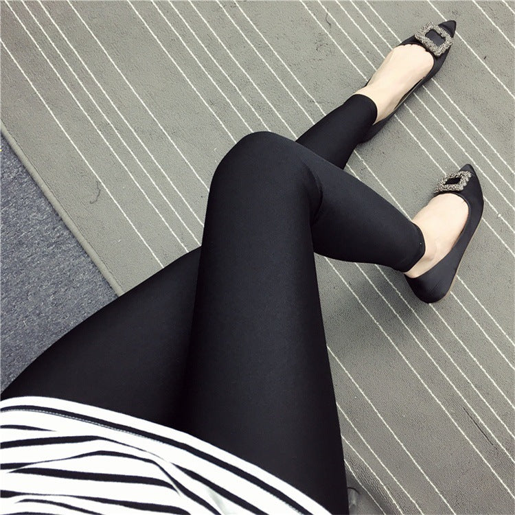 Stretch Gloss Pants Nylon Slim-fit Leggings