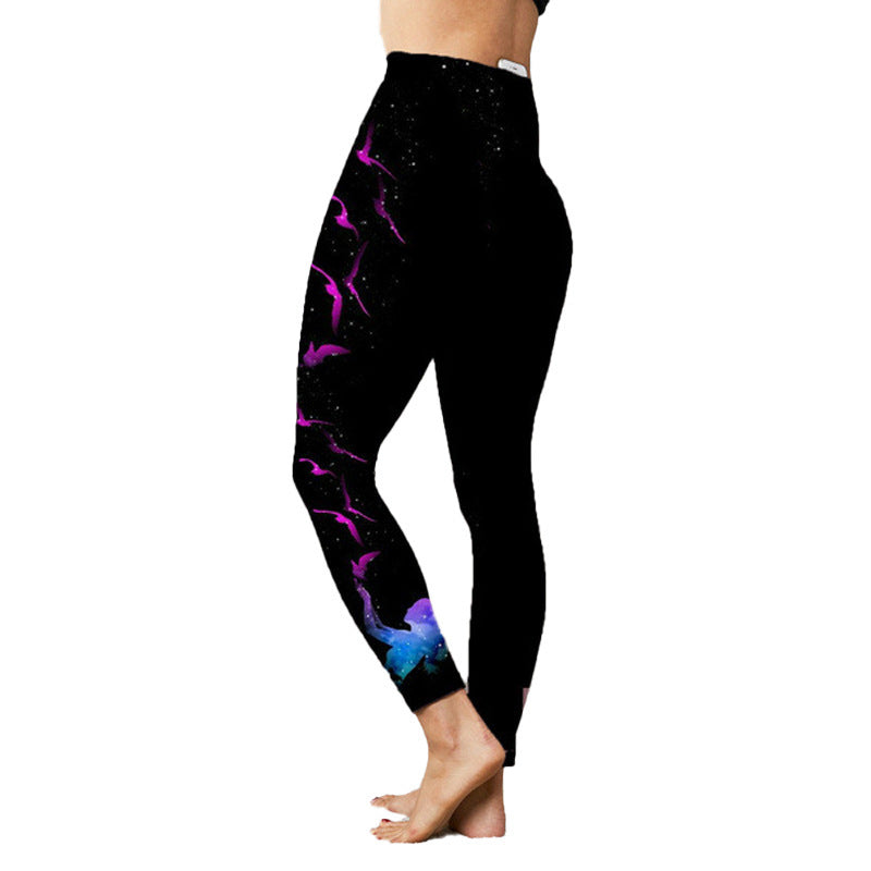 Fashion Women's Printed Stretch Slim Yoga Pants