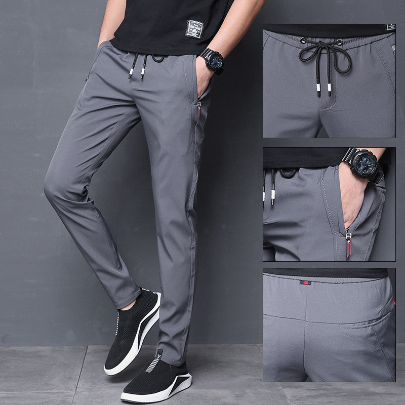 Slim fit harem stretch track pants