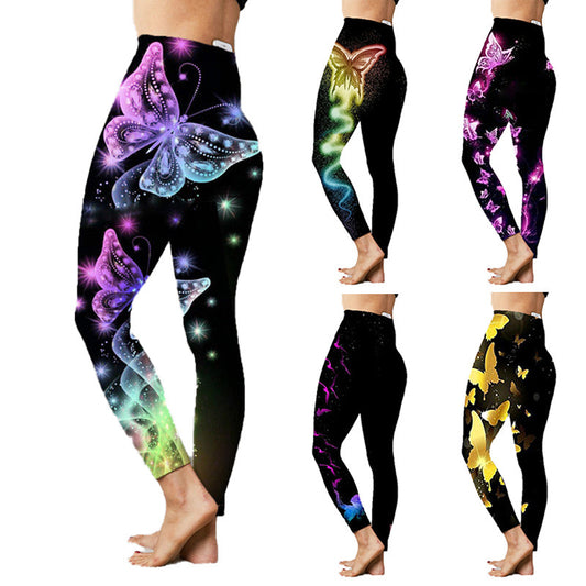 Fashion Women's Printed Stretch Slim Yoga Pants