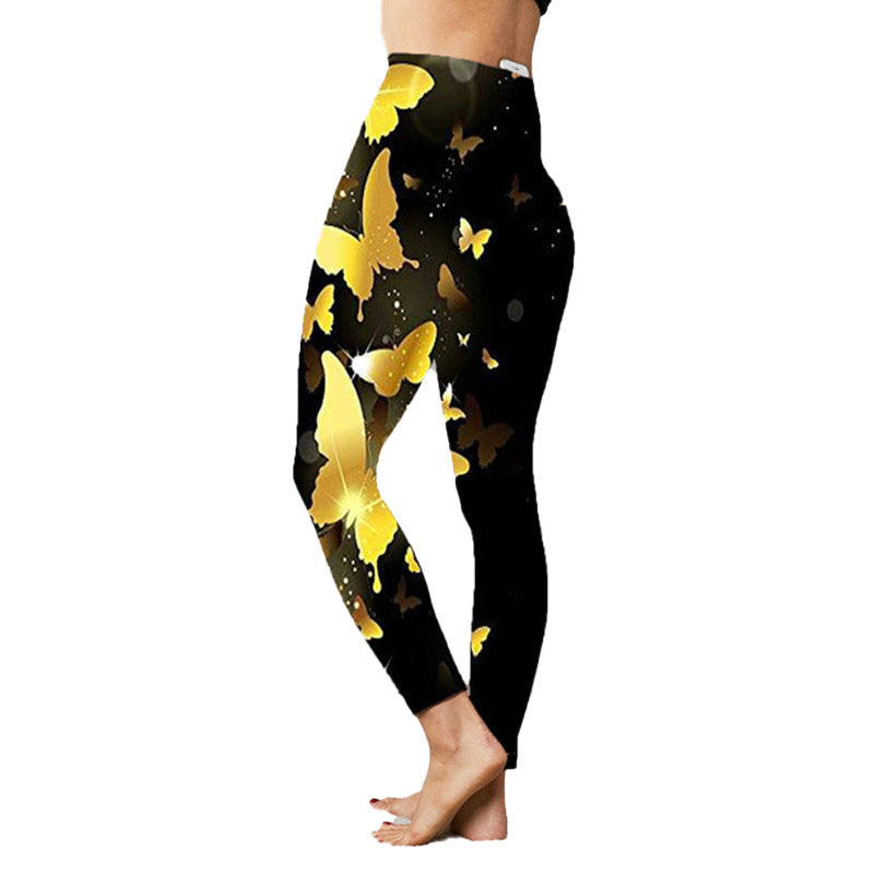 Fashion Women's Printed Stretch Slim Yoga Pants