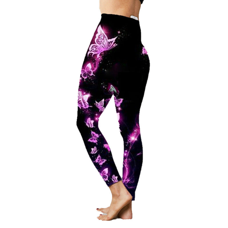 Fashion Women's Printed Stretch Slim Yoga Pants