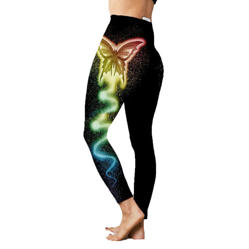 Fashion Women's Printed Stretch Slim Yoga Pants