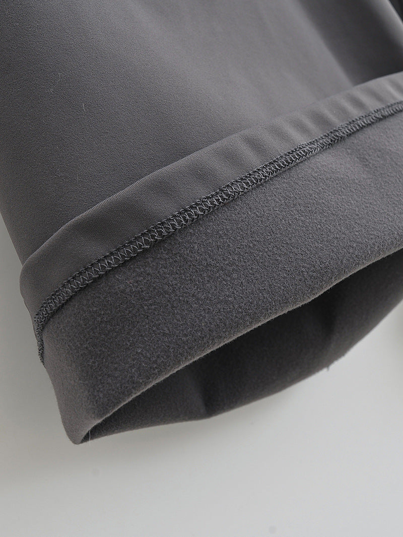 Thickened Sanded Fabric Yoga Bell-bottom Pants Women